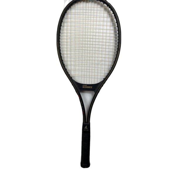 Pro Kennex Black Ace Glass Tennis  Racket W/ Cover Mid Size Graphite 4.5 Grip - Picture 2 of 8